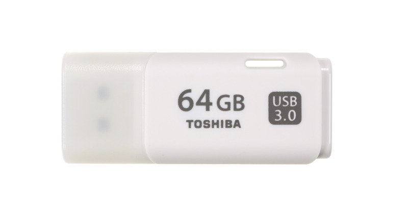 Toshiba 64GB TransMemory USB 3.0 Flash Drive - White