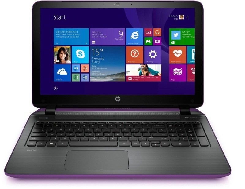 Image of HP Pavilion 15-P273NA Laptop, AMD A8-6410 2GHz, 4GB RAM, 1TB HDD, 15.6&quot; LED, DVDRW, AMD R5, WIFI, Webcam, Bluetooth, Windows 8.1 64bit