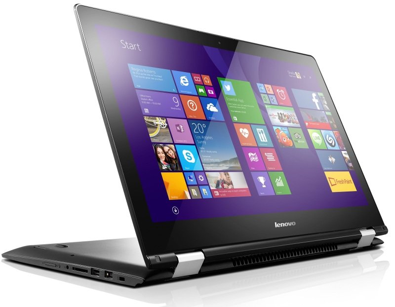 Image of Lenovo Yoga 500-15ISK Convertible Laptop, Intel Core i5-6200U 2.3GHz, 8GB RAM, 1TB HDD, 15.6&quot; Touch, No-DVD, Intel HD, WIFI, Webcam, Bluetooth, Windows 10 Home