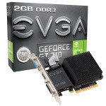 EVGA GeForce GT 710 2GB DDR3 VGA DVI-D HDMI PCI-E Graphics Card