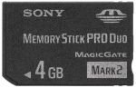 Sony 4GB Memory Stick Pro Duo Card Mark 2