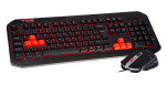 APPROX Quasar 2400 DPI Gaming Mouse and Backlight Keyboard - Black/Red