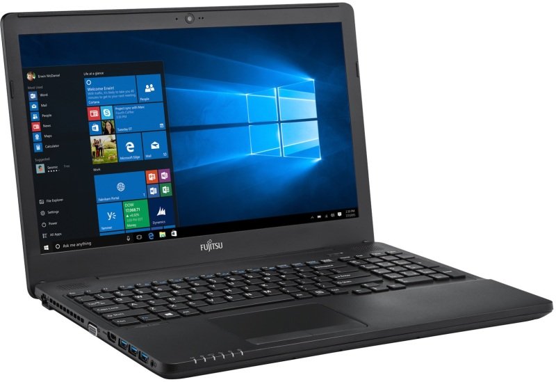 Image of Fujitsu Lifebook A556G Laptop, Intel Core i5-6200U 2.3 GHz, 8GB DDR4, 256GB SSD, 15.6&quot; FHD, DVDRW, AMD R7 M360, Webcam, Bluetooth, Windows 7 / 10 Pro 64bit
