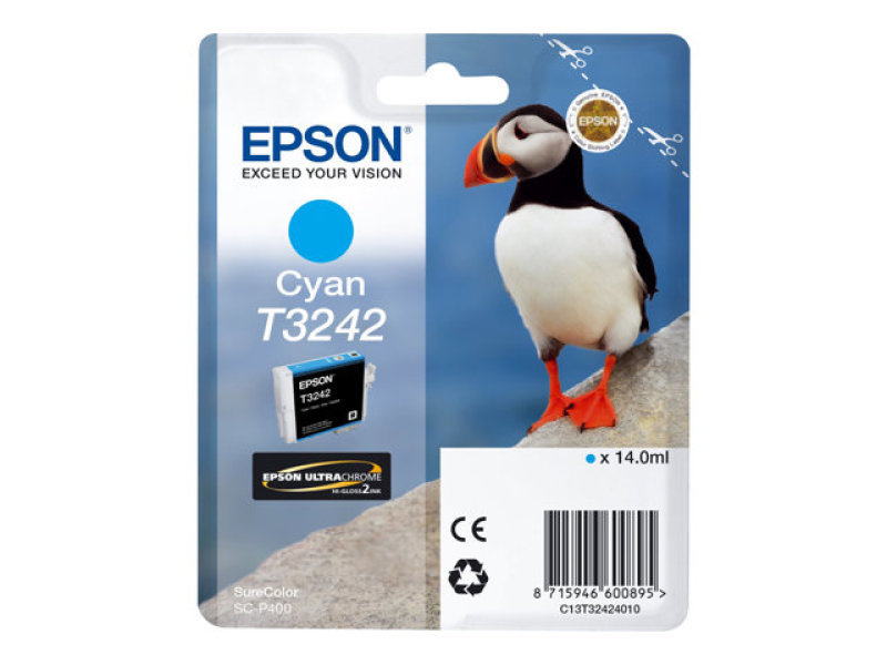 Image of Epson TS3242 Cyan Ink Cartridge