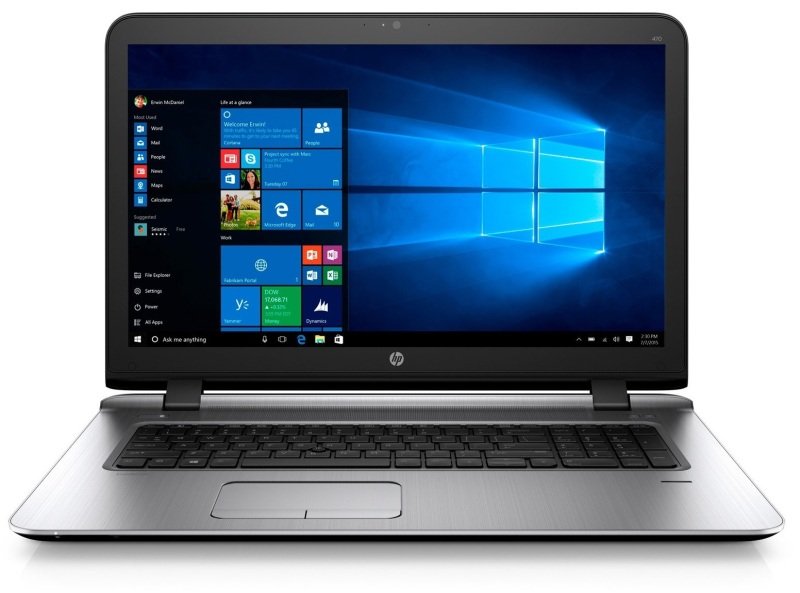 Image of HP ProBook 470 G3 Laptop, Intel Core i5-6200U 2.3 GHz, 4GB RAM, 1TB HDD, 17.3&quot; HD+, DVDRW, AMD R7, WIFI, Webcam, Bluetooth, Windows 7 / 10 Pro
