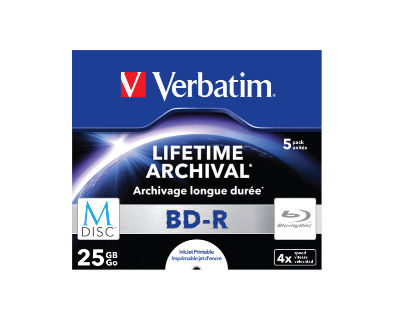 Verbatim 25GB 4x M-Disc BD-R 5 Pack Jewel Case Review