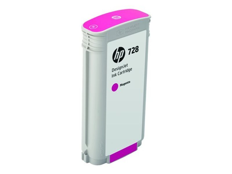 Image of HP 728 Magenta Original&nbsp;Designjet Ink Cartridge - High Yield 130ml - F9J66A