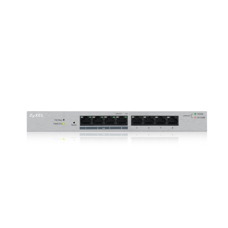 Zyxel GS1200-8HP 8 Port Gigabit PoE+ Web Managed Switch with 4 x PoE Review