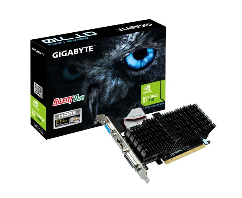 Gigabyte NVIDIA GeForce GT 710 1GB GDDR3 Graphics Card GV N710SL 1GL