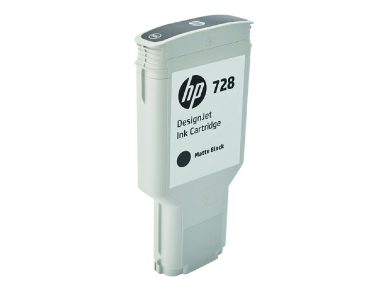 Image of HP 728 DesignJet Matte Black Ink Cartridge 300ml
