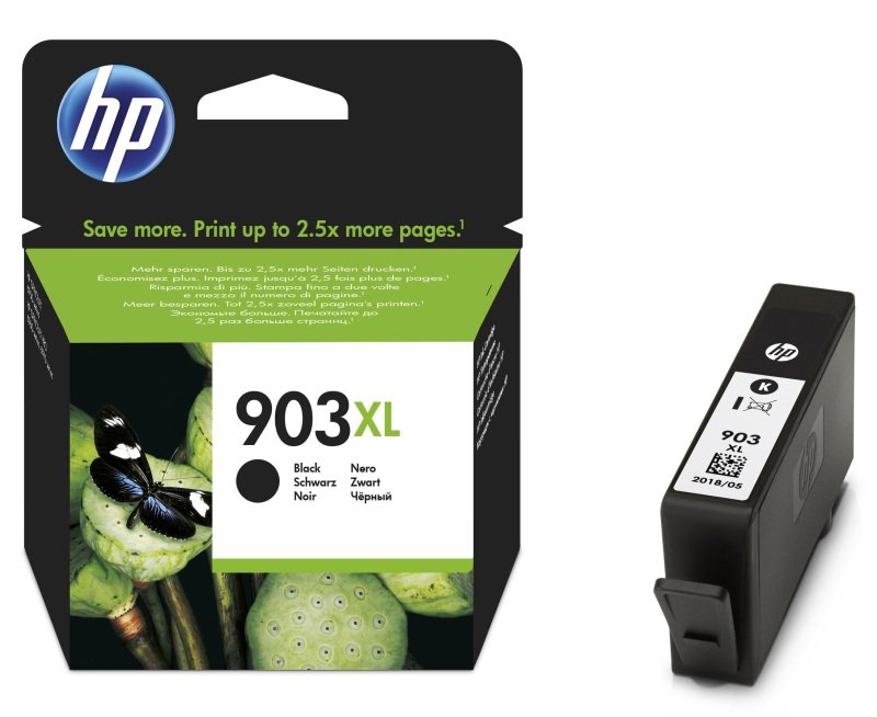 Image of HP 903XL High Yield Black Ink Cartridge - T6M15AE