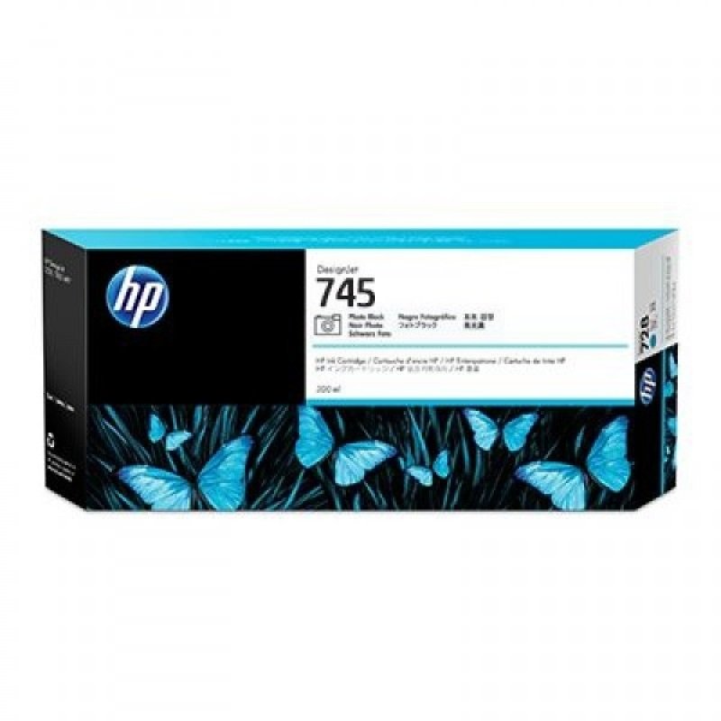 Image of HP 745 Photo Black Original&nbsp;Ink Cartridge - High Yield 300ml - F9K04A