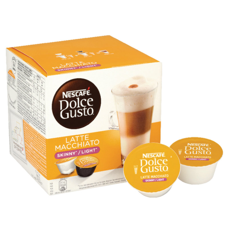 dolce latte,dolcelatte nescafe dolce gusto skinny latte capsules (pack of 48)