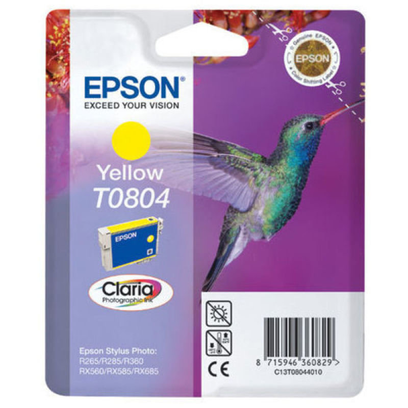 Image of Epson T0804 Yellow Ink Cartridge