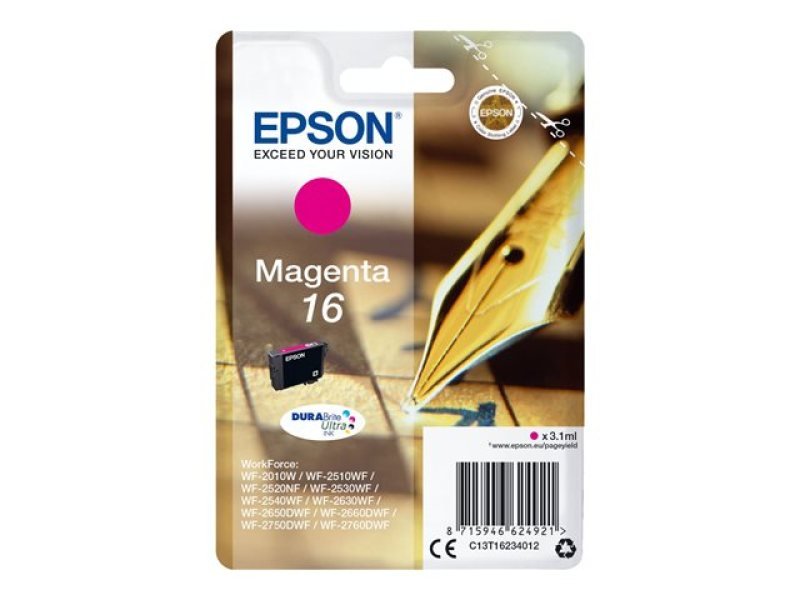 Image of Epson 16 Magenta Inkjet Cartridge