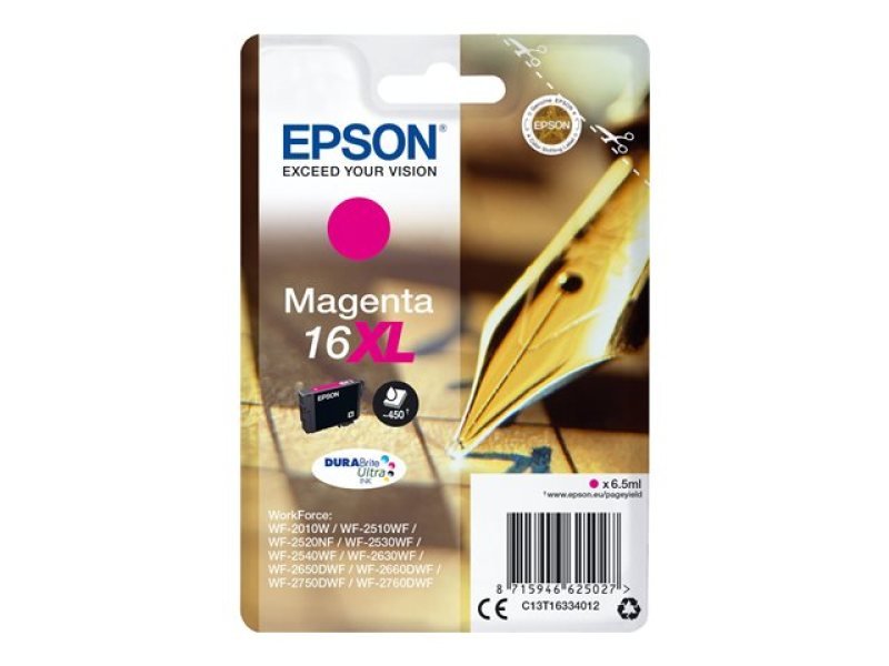 Image of Epson 16XL Magenta Inkjet Cartridge