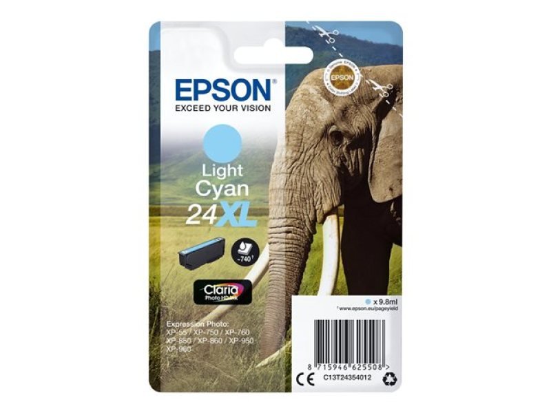 Click to view product details and reviews for Epson 24xl Light Cyan Inkjet Cartridge.