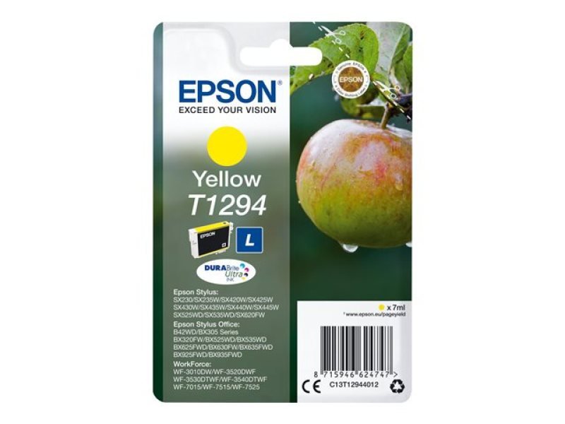 Image of Epson T1294 Yellow Inkjet Cartridge