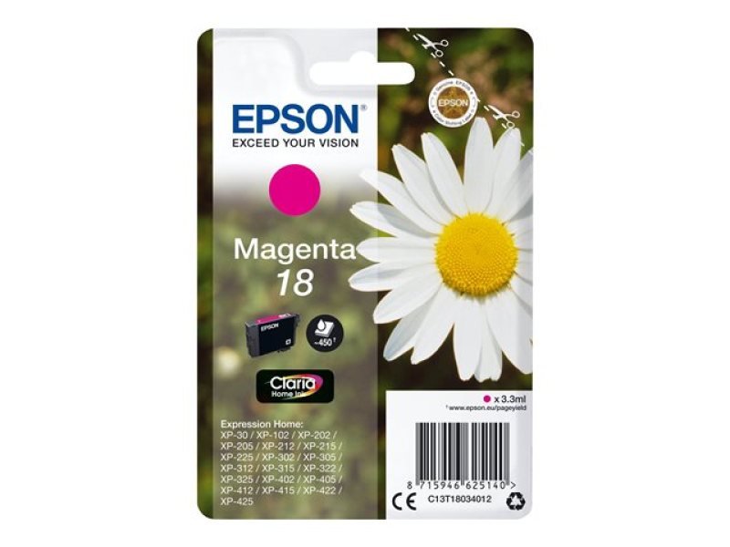 Image of Epson 18 Magenta Inkjet Cartridge