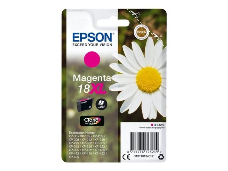 Image of Epson 18XL Magenta Inkjet Cartridge