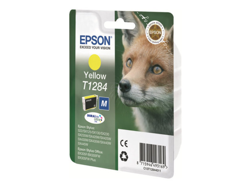 Image of Epson T1284 Yellow Inkjet Cartridge