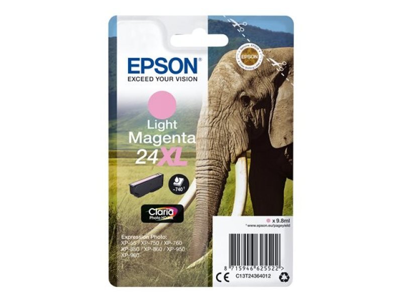 Image of Epson 24XL Light Magenta Inkjet Cartridge