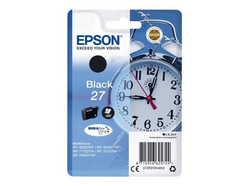 Click to view product details and reviews for Epson 27 Black Inkjet Cartridge.