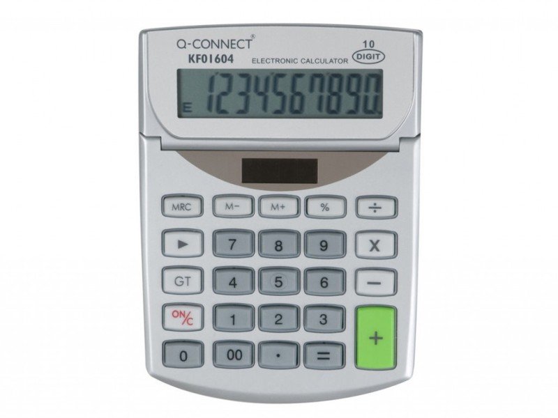 Q-Connect Semi-Desktop 10-Digit Calculator