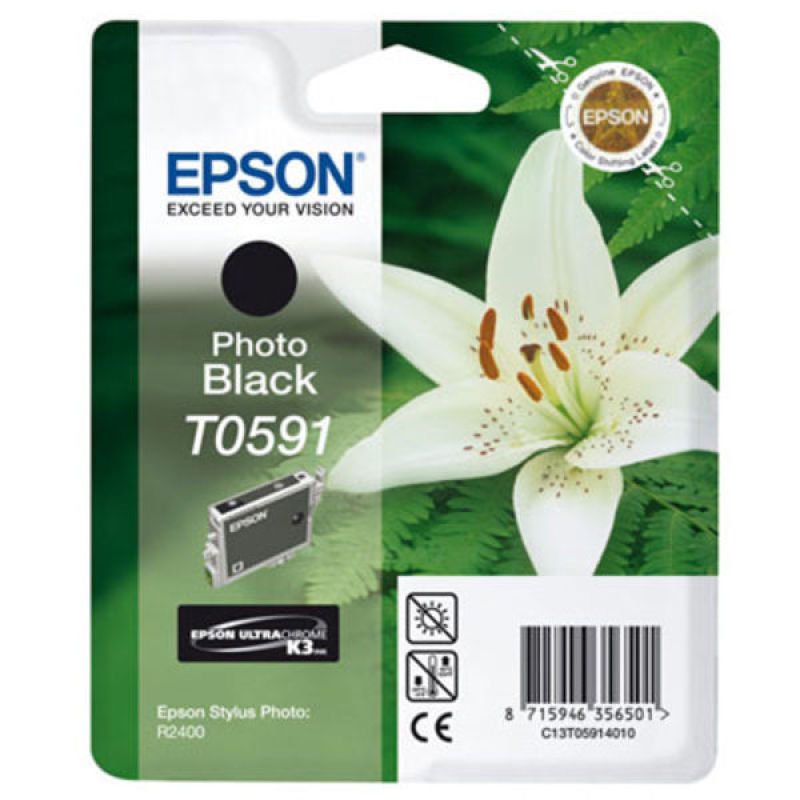 Image of Epson T0591 Photo Black Ink Cartridge