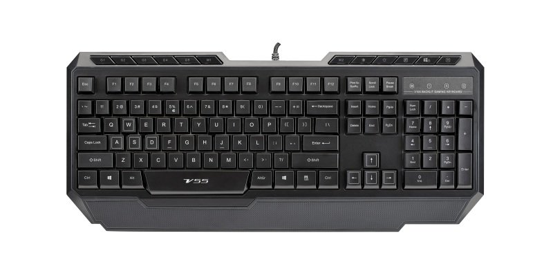 vpro v55 gaming backlit keyboard black uk layout