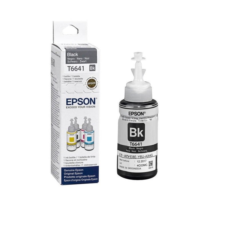 Image of Epson T6641 Black 70m Ink Bottle