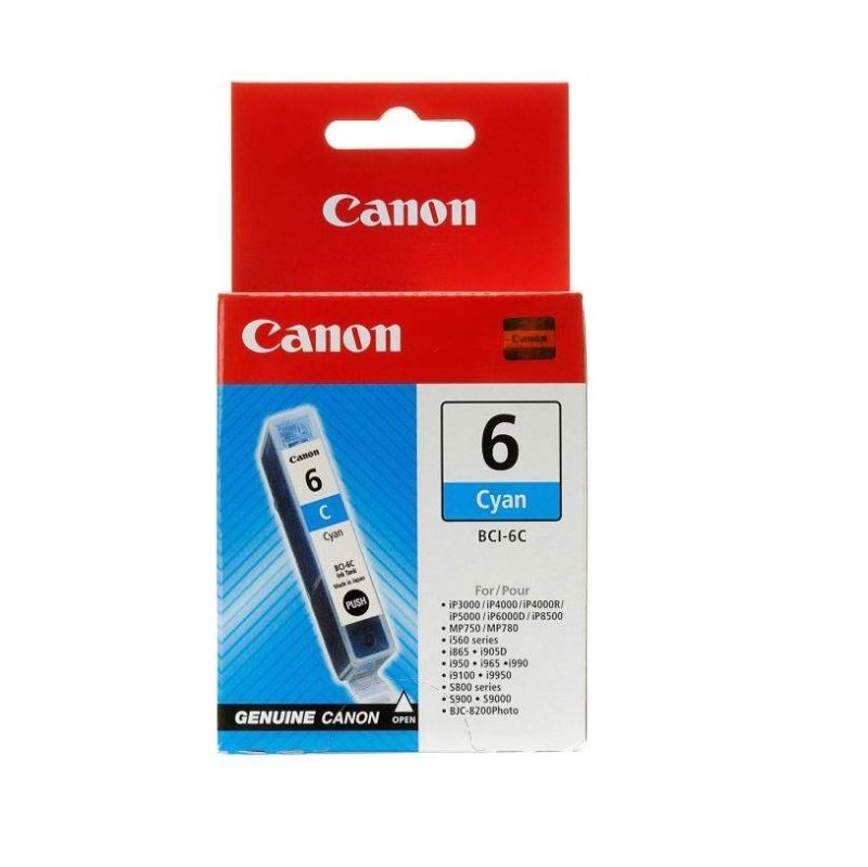 Image of Canon BCI-6C Cyan Ink Cartridge