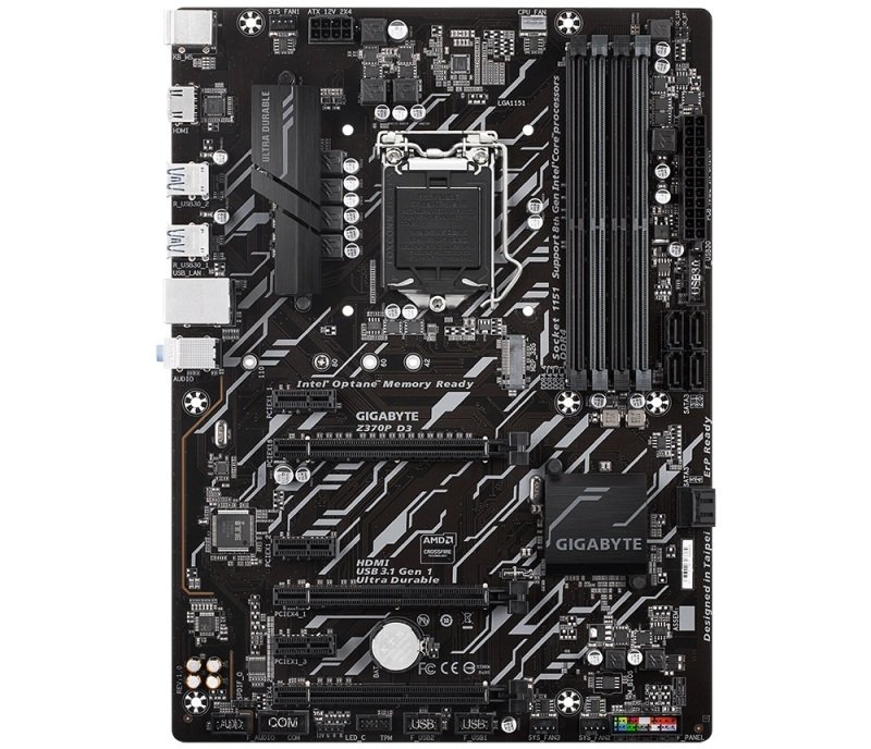 gigabyte z370p d3 socket 1151 coffee lake ddr4 atx motherboard