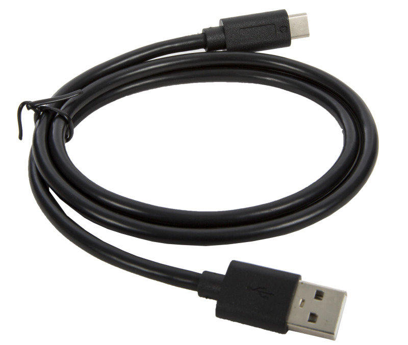 Type C - USB 2.0 Black Cable 1m