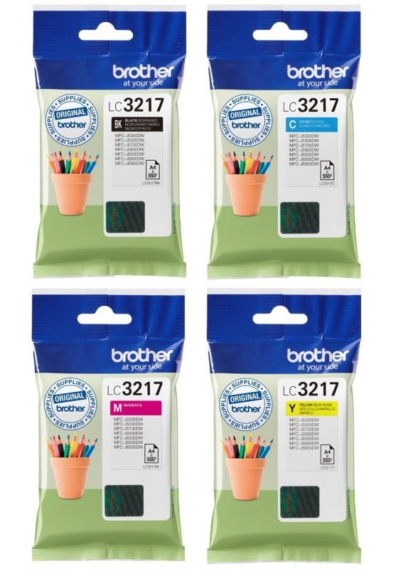 Image of Brother LC3217 CMYK Multipack Ink Cartridges