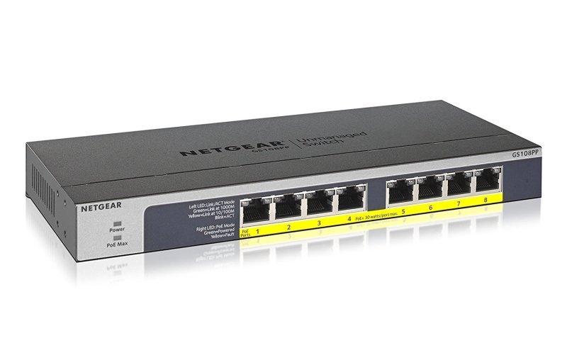 NETGEAR 8-Port PoE/PoE+ Gigabit Ethernet Unmanaged Switch