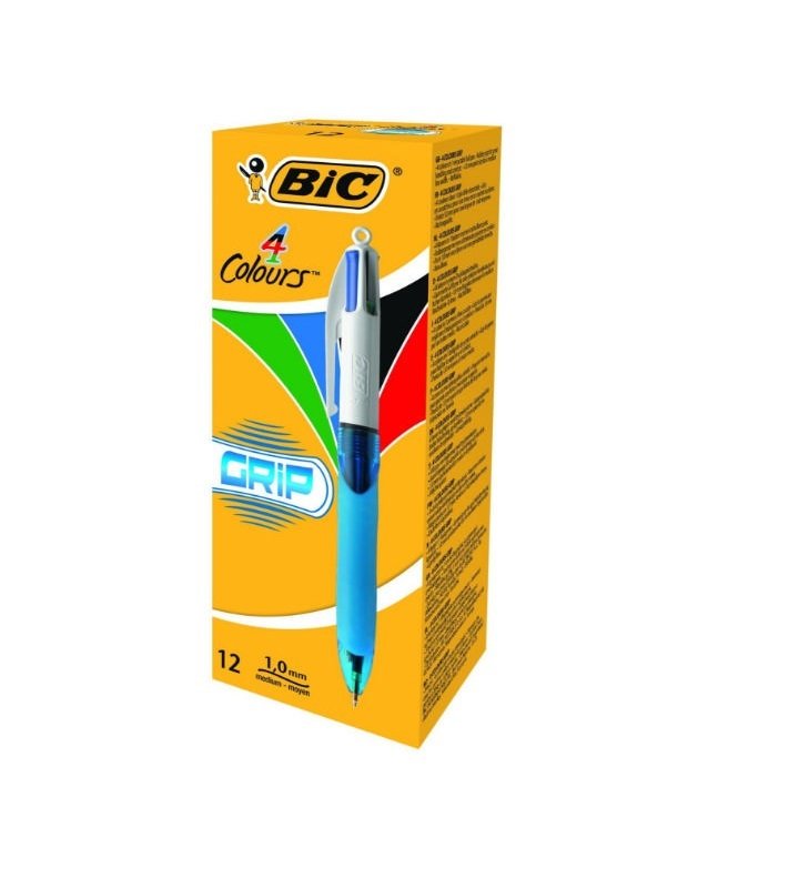 Bic 4 Colour Comfort Grip Ball Pen (Pack of 12) Review