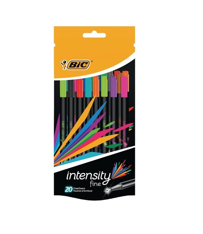 Bic Intensity Fineliner Pens Assorted ( Pack of 20) Review