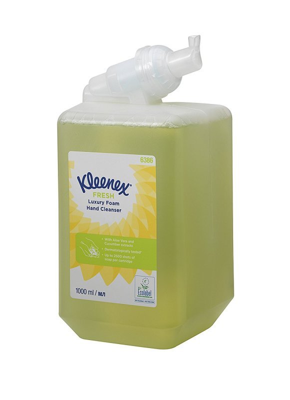 kleenex fresh luxury foam hand cleanser 1 litre cartridge 6386