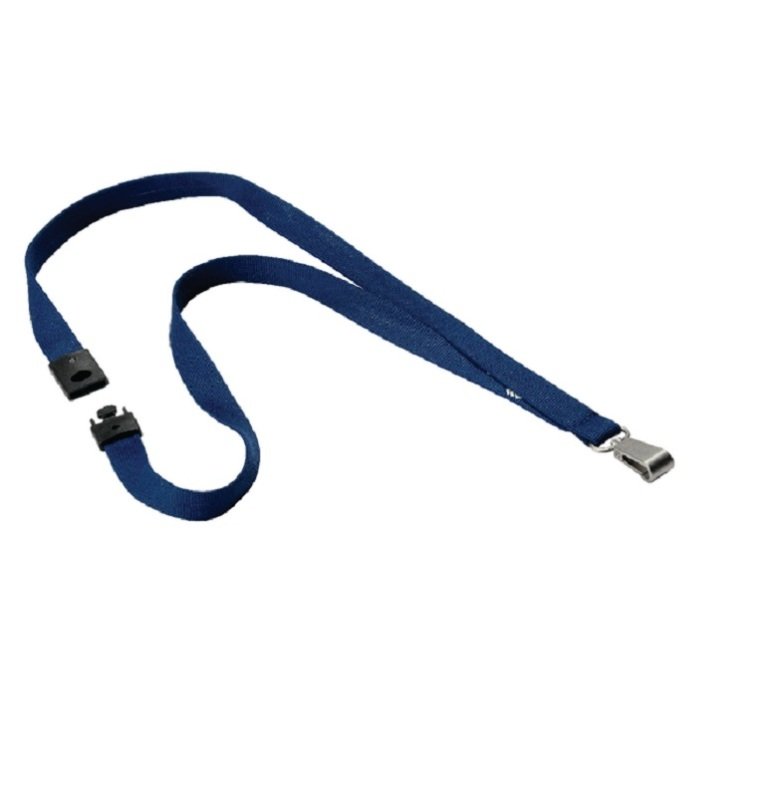 Durable Textile Lanyard With Snap Hook 15mm Midnight Blue 812728 Review