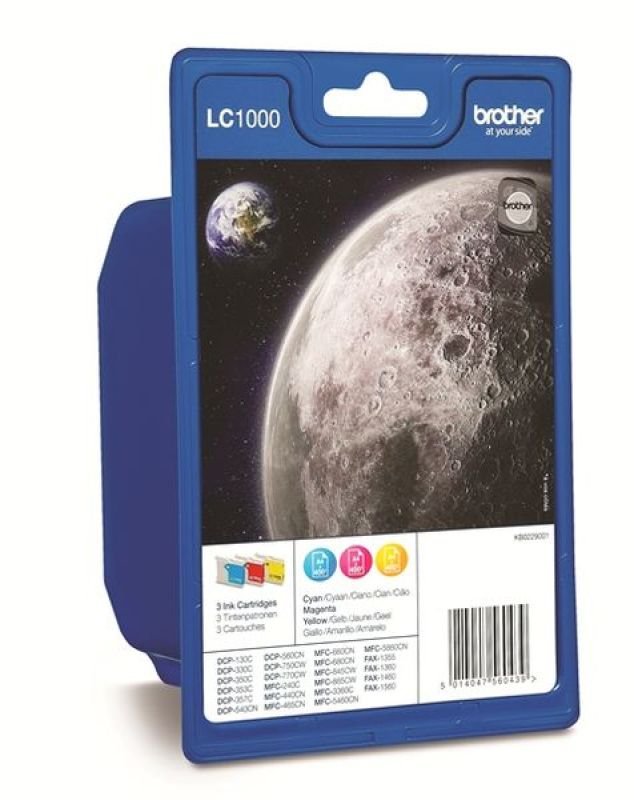 Image of Brother LC1000RBWBP ink Cartridge Rainbow Pack