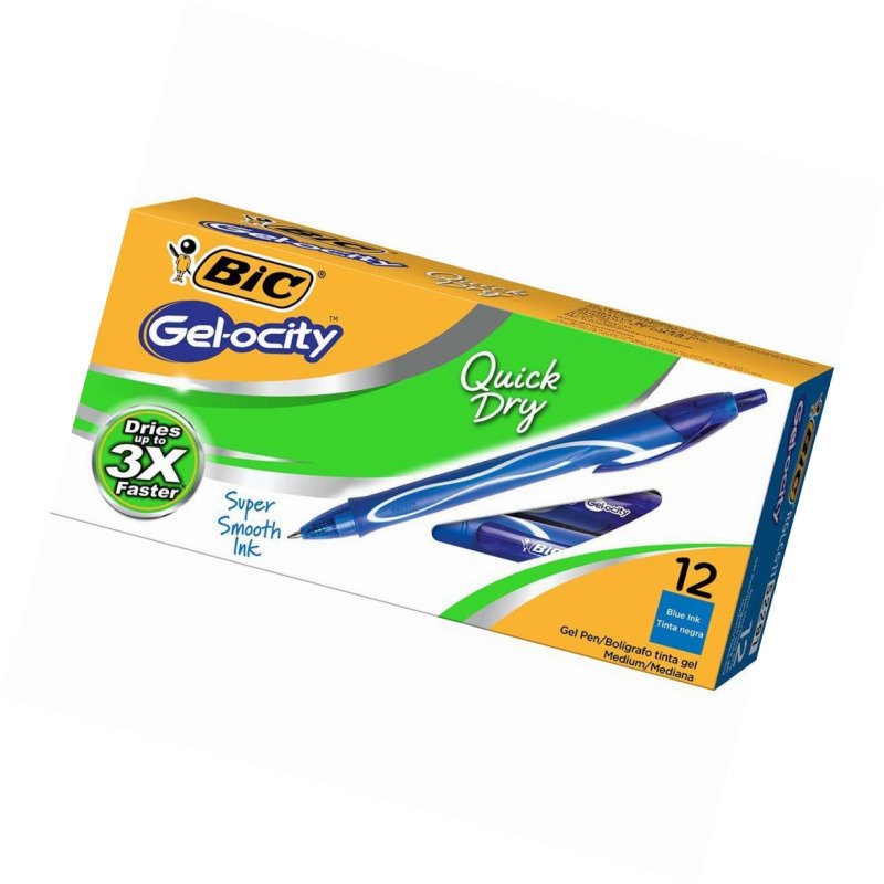 BIC Gelocity Quick Dry Blue (Pack of 12) Review