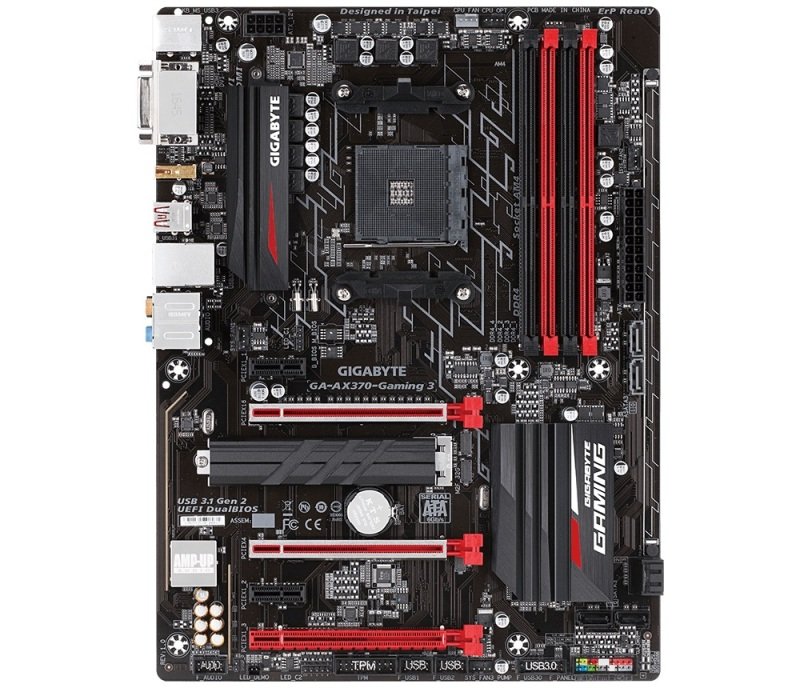 gigabyte x370 gaming 3 am4 ddr4 atx motherboard