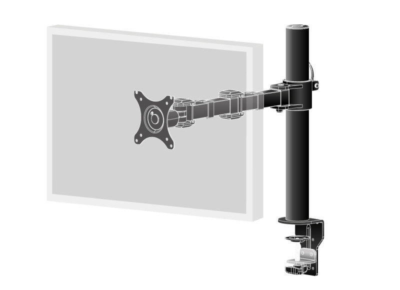 Click to view product details and reviews for Iiyama Single Screen Desk Top Mount Arm.