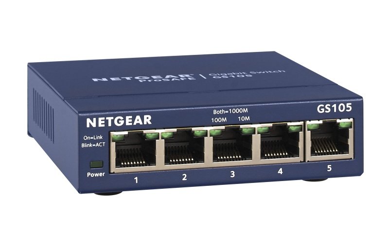 Click to view product details and reviews for Netgear Prosafe Gs105 5 Port Gigabit Switch.