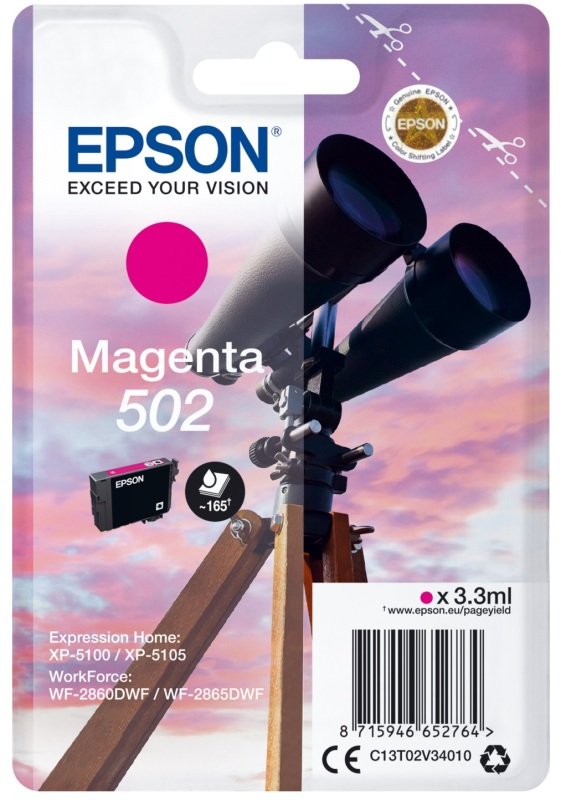 Image of Epson 502 Magenta Ink Cartridges