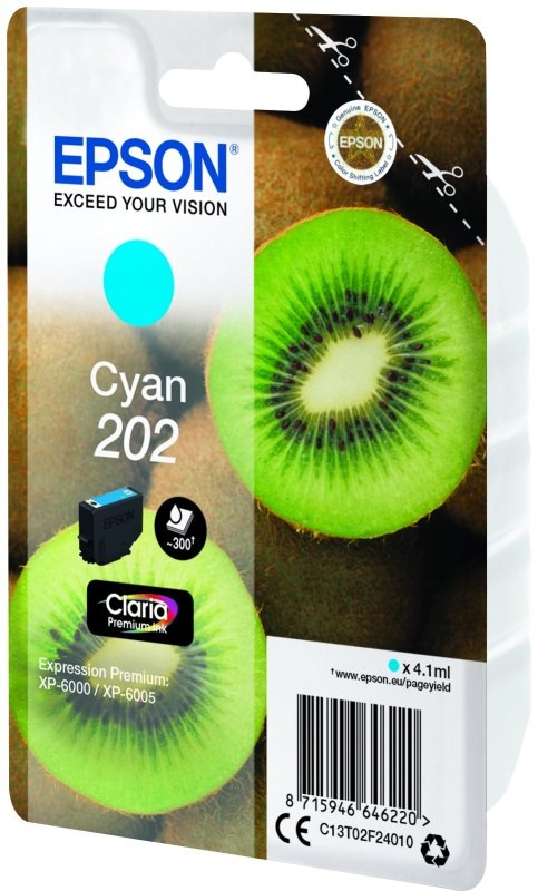 Image of Epson Kiwi 202 Cyan Ink Cartridge