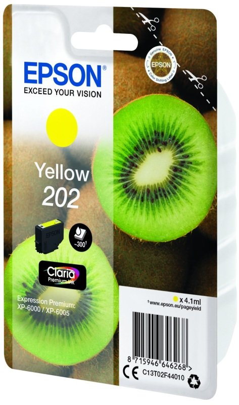 Image of Epson Kiwi 202 Yellow Ink Cartridge