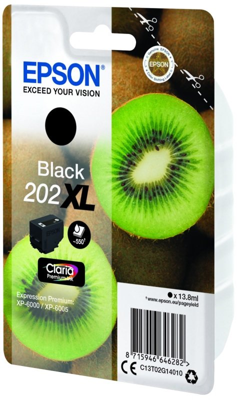 Image of Epson Kiwi 202XL Black Ink Cartridge