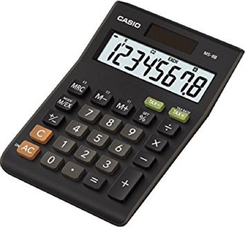 Casio MS-8B CS 8-digit Tax/Currency Calculator (Black) Review